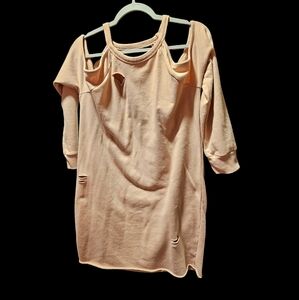 Almost Famous Distressed Tunic Dress